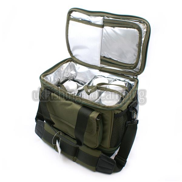 INSULATED BAIT CARRYALL WITH 8 GLUG POTS
