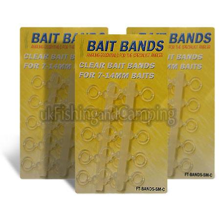 20 Small Clear Bait Bands